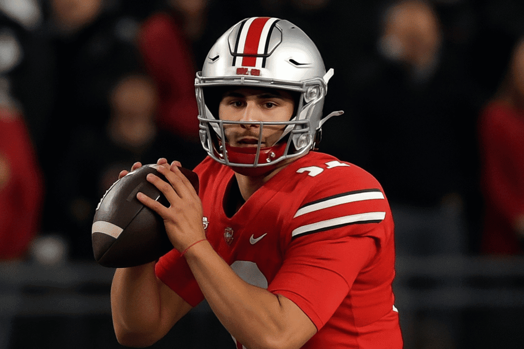 Julian Sayin throws touchdown for Ohio State Buckeyes in Penn State vs Ohio State football game