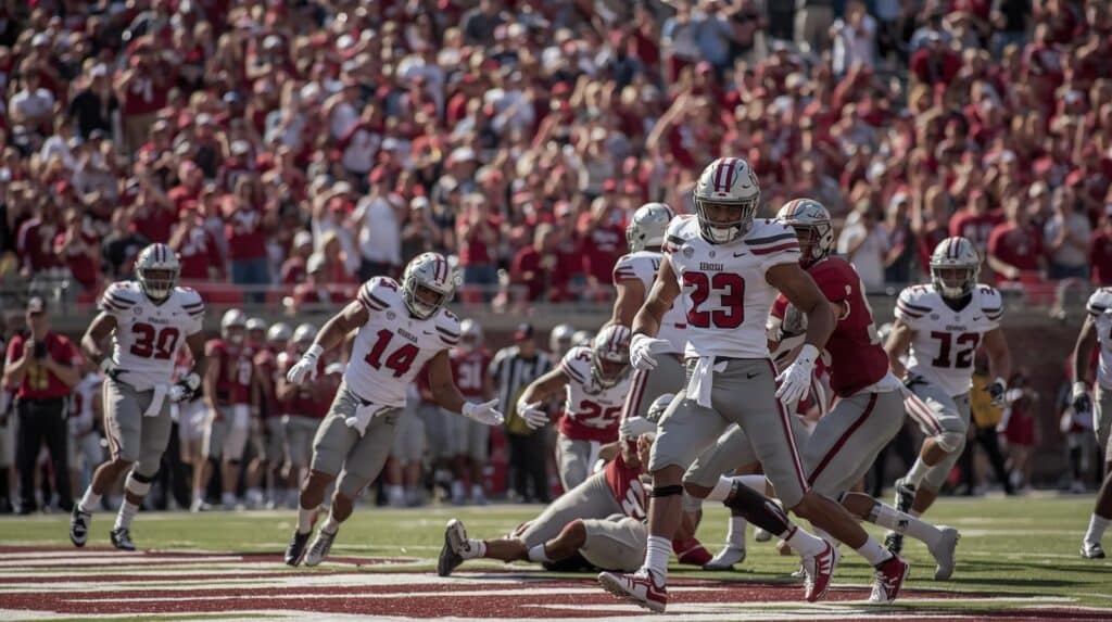 Georgia vs MS State live college football action