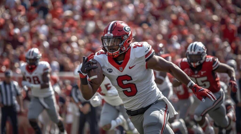 Georgia vs MS State live college football action