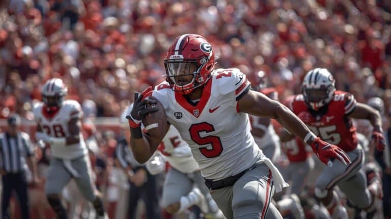 Georgia vs MS State live college football action