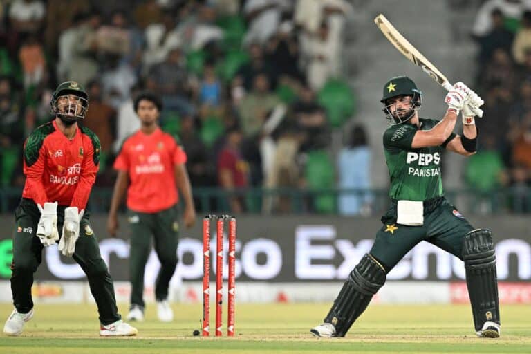 Pakistan vs Bangladesh international cricket match action